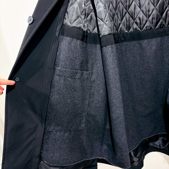 CALVIN KLEIN | Black coat with removable lining | Classic sleek style | Size 46* - Picture 11 of 11